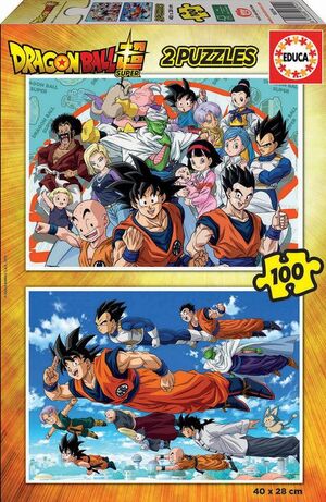 JUEGO 2 PUZZLES EDUCA100 PIEZAS DRAGON BALL