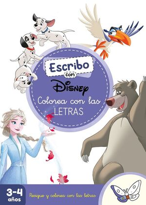 ESCRIBO CON DISNEY COLOREA CON LAS LETRAS